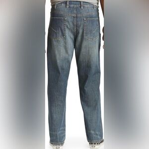 True Nation Relaxed Fit Men's Jeans Size 52 x 28 Straight Leg Blue Big & Tall